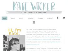 Tablet Screenshot of katewicker.com